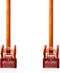 Nedis CAT6 Netwerkkabel - RJ45 Male - RJ45 Male - S/FTP - 2.00 m - Rond - LSZH - Oranje - Polybag