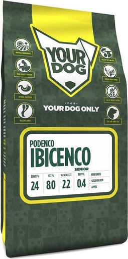 Yourdog Podenco ibicenco Rasspecifiek Senior Hondenvoer 6kg | Hondenbrokken