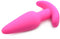 XR Brands Vibrating Silicone Butt Plug with Remote Control pink