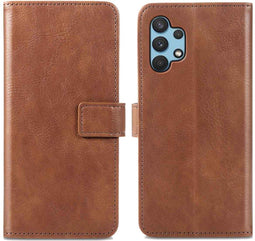 imoshion Samsung Galaxy A32 - Luxe Bookcase - Ruimte voor 3 pasjes - Bruin