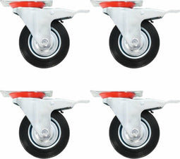 vidaXL - 8 - st - Zwenkwielen - 100 - mm