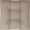 vidaXL - Palletkussen - 70x70x12 - cm - stof - taupe