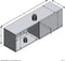FMD Wandkapstok met vak 99,1x27,2x33cm zwart