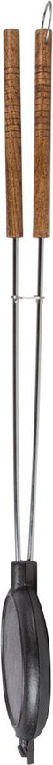 Esschert FF295 - Wafelijzer BBQ - Geschikt voor open vuur - Extra lange steel 82 cm