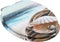 vidaXL - Toiletbrillen - 2 - st - met - soft-close - deksels - MDF - mosselontwerp
