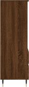 vidaXL - Hoge - kast - 40x36x110 - cm - bewerkt - hout - bruineiken
