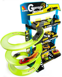 Parkeergarage met voertuigen Moltó