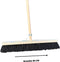 Synx Tools bezem Stadsbezem Straatbezem 60 CM - Colombo Bezem - Natuurvezel haren - Straatbezem haren - Bezems Buiten - Schrobborstels - Buitenbezem - schoonmaakartikelen - Incl. Steel 150cm