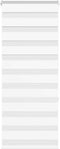 vidaXL - Zebra - rolgordijn - 55x150 - cm - stofbreedte - 50,9 - cm - polyester - wit