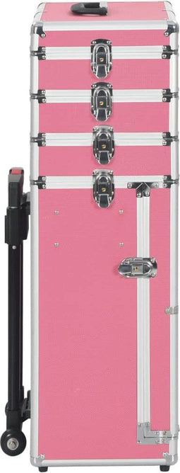 vidaXL - Make-up - trolley - aluminium - roze