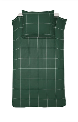 Cinderella - Robyn - Dekbedovertrek - Satijn - 140x200/220 cm - Donkergroen + 1 kussensloop 60x70