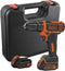 BLACK+DECKER BDCDD12 - Accuschroefboormachine - 10,8V lithium-ion met 2 accu's en snellader