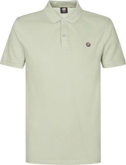 Petrol Industries - Heren Klassieke Polo Dolphin - Groen - Maat M