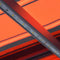 vidaXL - Luifel - handmatig - uittrekbaar - met - LED - 350x250 - cm - oranje - en - bruin
