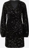PIECES PCKAM LS Wikkeljurk - V-Hals - Lange mouwen - Glitterdetail - Maat S