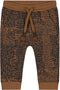 Prénatal Baby Jongens Broek - Babykleding Maat 62 - Bruin met Zwarte Print