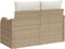 vidaXL - 2-zits - tuinbank - met - opbergruimte - en - kussens - - - beige - poly - rattan