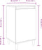 vidaXL - Nachtkastjes - 2 - st - 40x35x70 - cm - bewerkt - hout - wit
