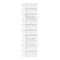 Woltu Schoenenkast met 10 Compartimenten Wit 40 x 30 x 170 cm