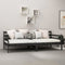 vidaXL - Bedbank - massief - grenenhout - zwart - 90x200 - cm