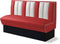 Bel Air Dinerbank Single Booth HW-150 Rood