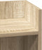 vidaXL - Bijzettafels - 2 - st - met - plank - 25,5x27x60 - cm - sonoma - eikenkleurig