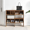 vidaXL - Schoenenrekken - 2 - st - stapelbaar - 89,5x30x40 - cm - oud - houtkleurig