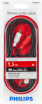 Philips SWA2521W - Stereo-audiokabel - 150cm - Zwart