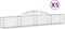 vidaXL - Schanskorven - 5 - st - gewelfd - 300x30x40/60 - cm - gegalvaniseerd - ijzer