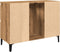 vidaXL - Wastafelkast - 80x33x60 - cm - bewerkt - hout - artisanaal - eikenkleur