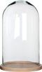 Mica Decorations Hella Glazen Stolp - H38 x Ø23 cm - Transparant, Lichtbruin