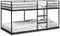 vidaXL - Stapelbed - zonder - matras - 107x203 - cm - staal - zwart