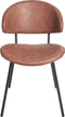 KIANA - Eetkamerstoel set van 2 - Bruin - Kunstleer