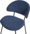 KIANA - Eetkamerstoel set van 2 - Donkerblauw - Stof