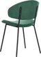 KIANA - Eetkamerstoel set van 2 - Donkergroen - Polyester
