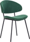 KIANA - Eetkamerstoel set van 2 - Donkergroen - Polyester