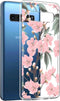 iMoshion Hoesje Geschikt voor Samsung Galaxy S10 Hoesje Siliconen - iMoshion Design hoesje - Roze / Transparant / Cherry Blossom