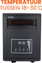 Kibani Infrarood Heater 1500 Watt - Kachel met 3 warmtestanden - Elektrische verwarming