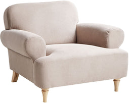 KIBERG - Fauteuil - Taupe - Polyester