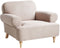 KIBERG - Fauteuil - Taupe - Polyester