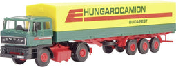 Kibri 14699 H0 Vrachtwagen Raba Raba 2-assige trekker met HUNGAROCAMION schuifzeil-oplegger