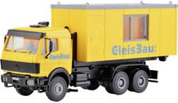 Kibri 16310 H0 Vrachtwagen Mercedes Benz LP-wissellaadbak met railbouw-container
