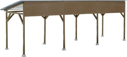 Kibri 38349 H0 houten carport Bouwpakket