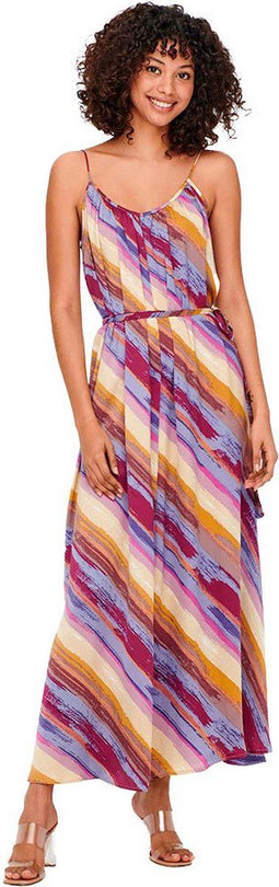 Only - Jurk Dames - Vetersluiting - Paars