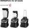 Novis 880L Pro Blender – NutriMax - Mat zwart – High speed blender – SmartAdapt®
