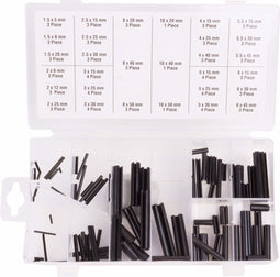 Benson 90-delige paspennenset - zwart - inclusief assortiment box - voor nauwkeurige montage en bevestiging