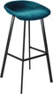 Kick barkruk Finn hoog - Velvet Blauw