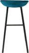 Kick barkruk Finn hoog - Velvet Blauw