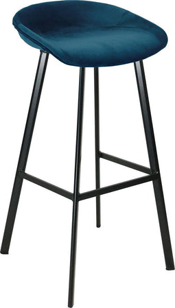 Kick Barkruk Finn Hoog - Velvet Donker Blauw