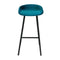 Kick barkruk Finn laag - Velvet Blauw